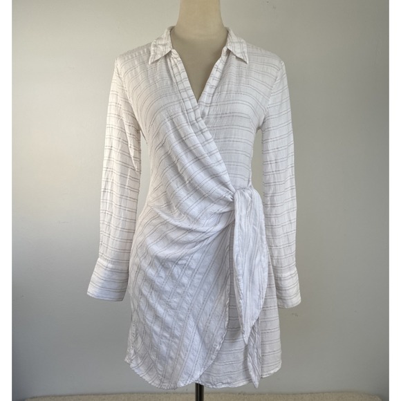L Space Women's Daydream Tunic Dress Cream White Size SP Boho Peasant Prairie - Picture 1 of 15